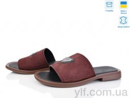 Шльопанці NO BRAND 037 бордо з.