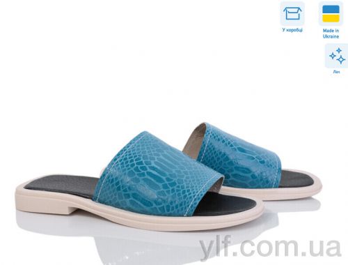 Шльопанці NO BRAND 034 блакитний лак