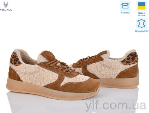 Кросівки VISCALA 21263 руд. VL корич.хутро Кросівки VISCALA 21263 руд. VL корич.хутро